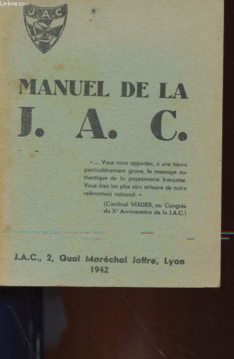 MANUEL DE LA J. A. C.