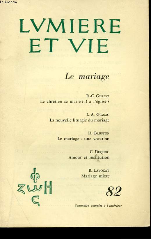 TOME XIV - N 82 - LE MARIAGE