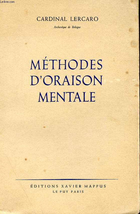 METHODES D'ORAISON MENTALE