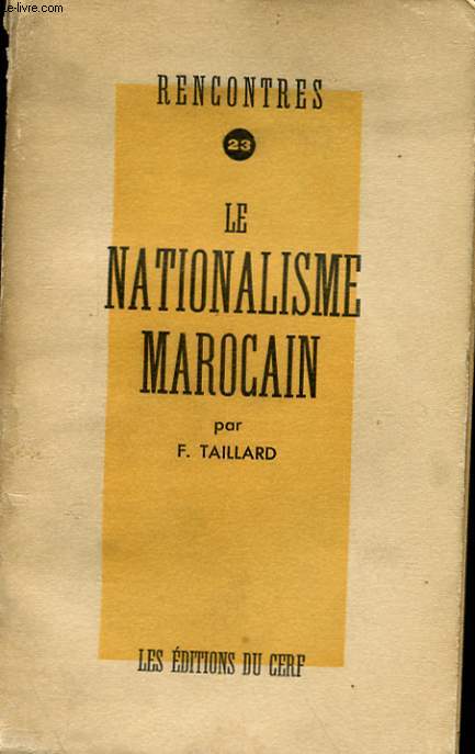 LE NATIONALISME MAROCAIN