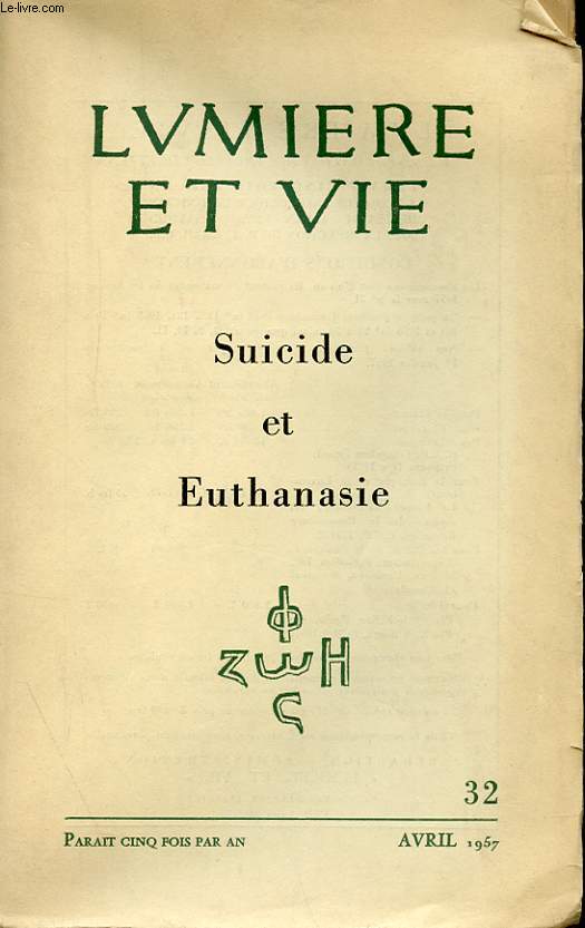 N 32 - SUICIDE ET EUTHANASIE