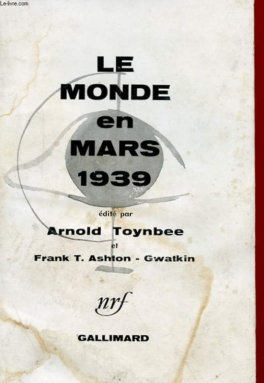 LE MONDE EN MARS 1939