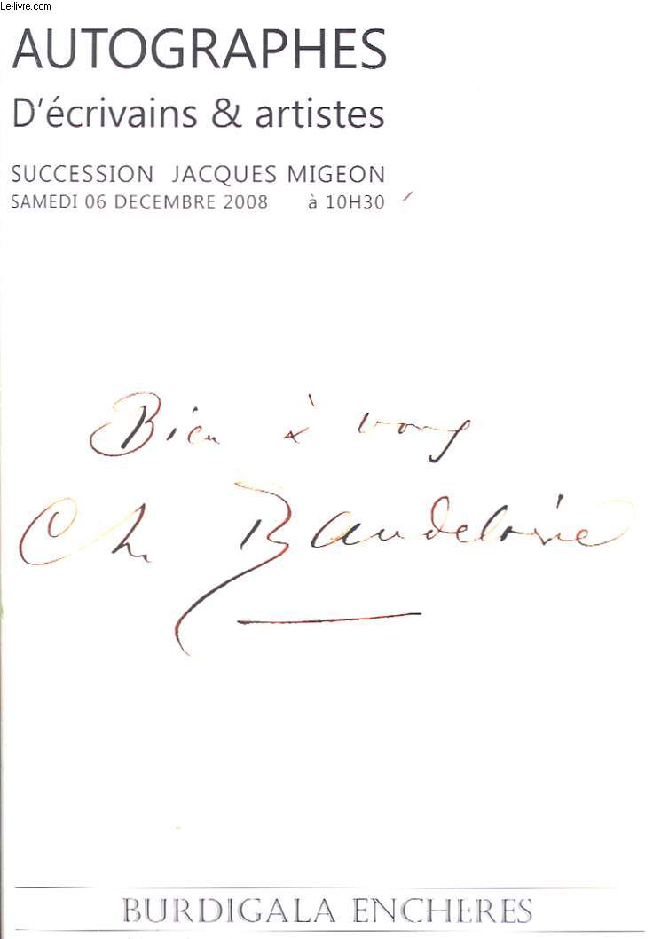 LIVRES CHOISIS DES XIXe & XXe SIECLES. LIVRES ILLUSTRES MODERNES - SUCCESSION JACQUES MIGEON