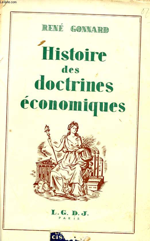 HISTOIRE DES DOCTRINES ECONOMIQUES