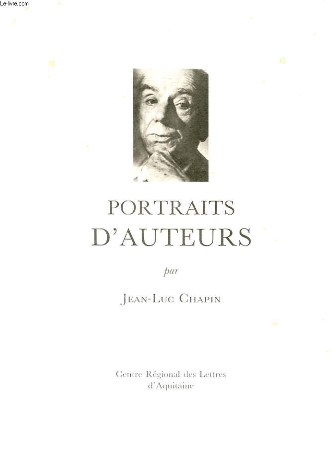 PORTRAITS D'AUTEURSCENTRE REGIONAL DES LETTRES D'AQUITAINE