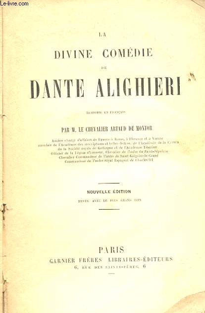 LA DIVINE COMEDIE DE DANTE ALIGHIERI