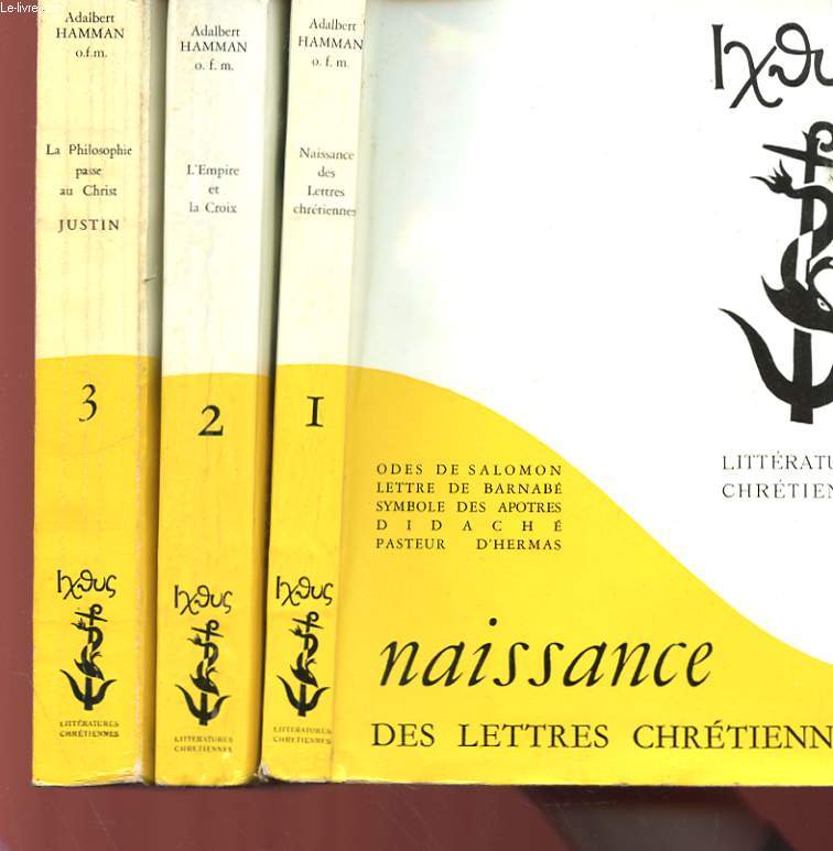 LITTERATURES CHRETIENNES EN 3 TOMES