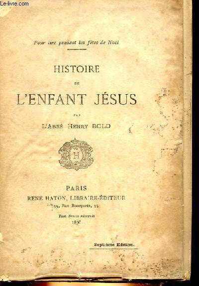 HISTOIRE DE L'ENFANT DE JESUS