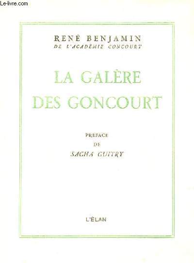 LA GALERE DES GONCOURT