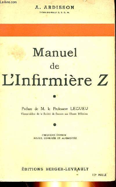 MANUEL DE L'INFIRMIERE Z