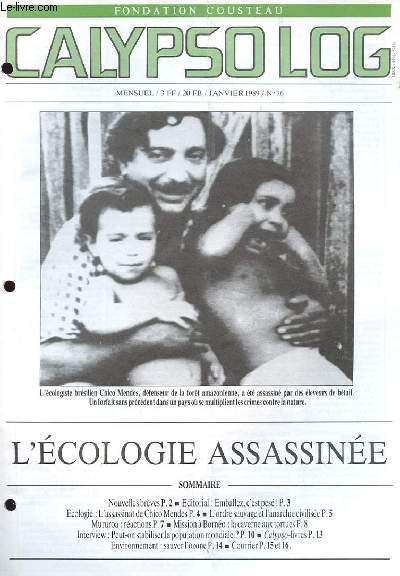 CALYPSO LOG N 76 - L'ECOLOGIE ASSASSINEE