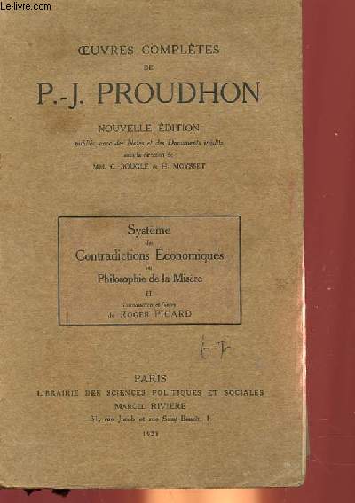 OEUVRES COMPLETES DE P.-J. PROUDHON