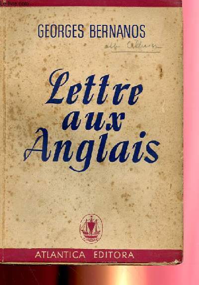 LETTRE AUX ANGLAIS