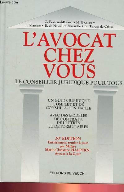 ... NAVAILLES-ROUSSILLES, TURPIN DE CRISSE. L'AVOCAT CHEZ VOUS, LE CONSEILLER JURIDIQUE POUR TOUS