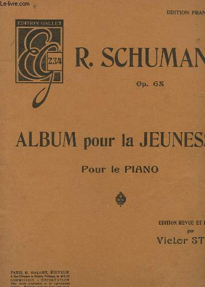 ALBUM POUR LA JEUNESSE, POUR LA PIANO