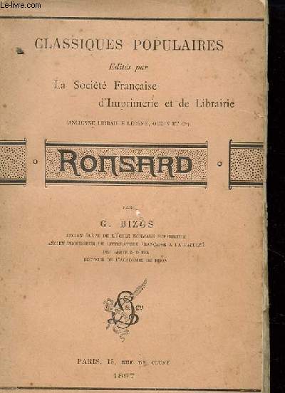 CLASSIQUES POPULAIRES - RONSARD