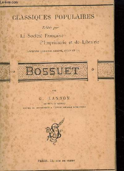 CLASSIQUES POPULAIRES - BOSSUET