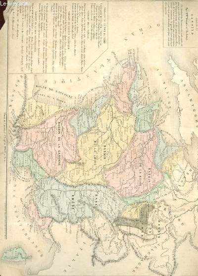 FRANCE DIVISEE EN BASSINS
