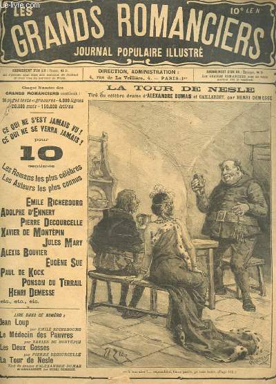 LES GRANDS ROMANCIERS, JOURNAL POULAIRES ILLUSTRE N122