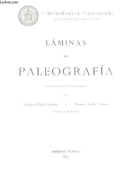 LAMINAS DE PALOEGRAFIA