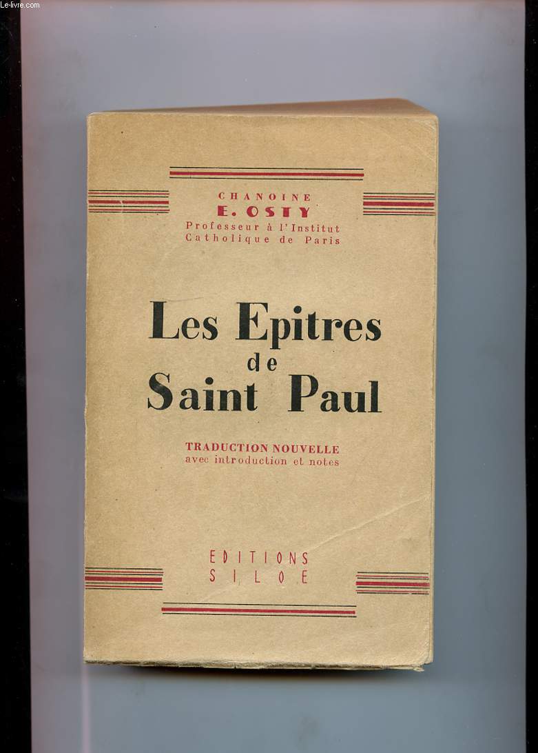 LES EPITRES DE SAINT PAUL