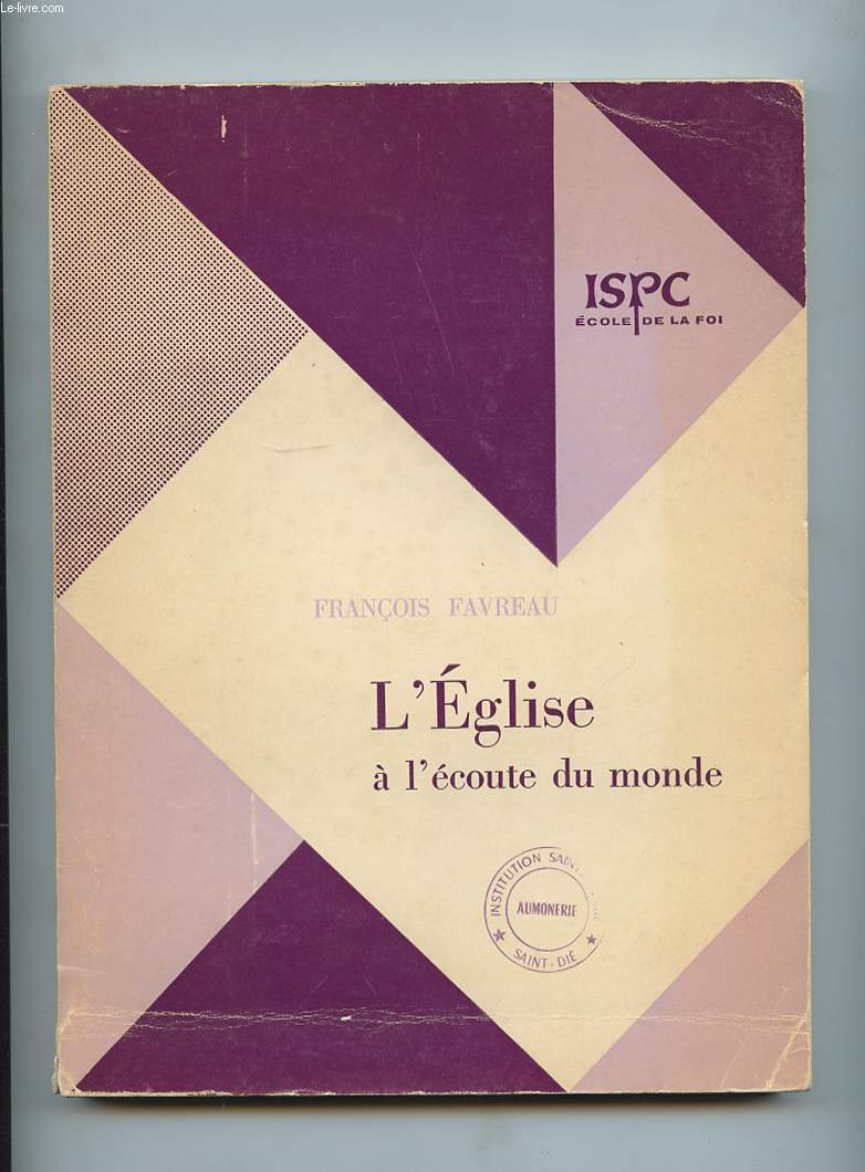 L'EGLISE A L'ECOUTE DU MONDE