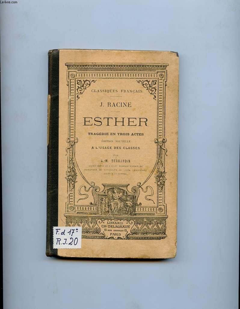 ESTHER. TRAGEDIE EN TROIS ACTES