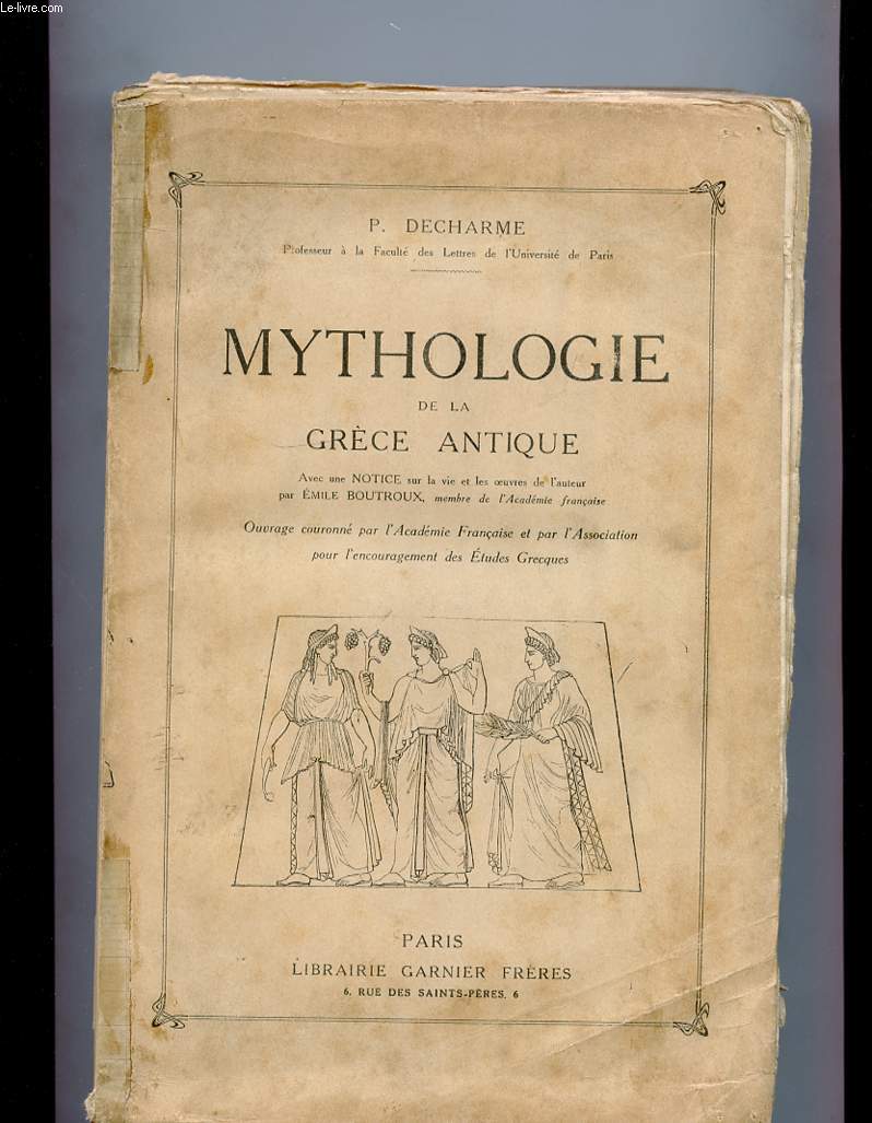 MYTHOLOGIE DE LA GRECE ANTIQUE