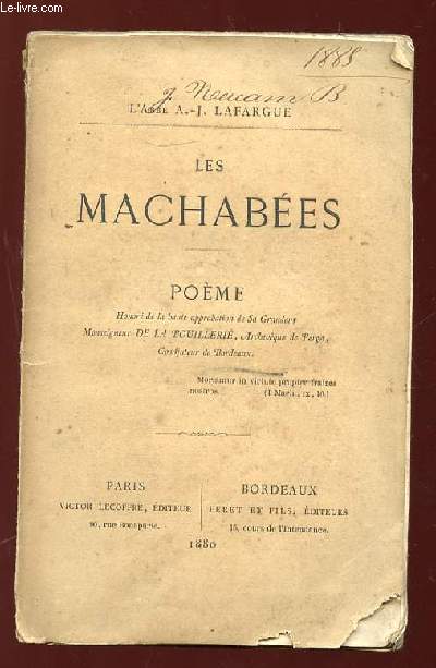 LES MACHABEES. POEME.