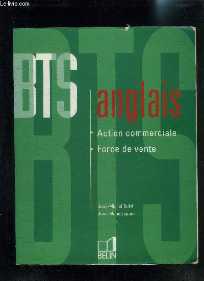 ANGLAIS BTS- ACTION COMMERCIALE FORCE DE VENTE