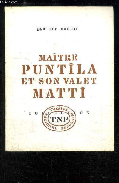 MAITRE PUNTILA ET SON VALET MATTI