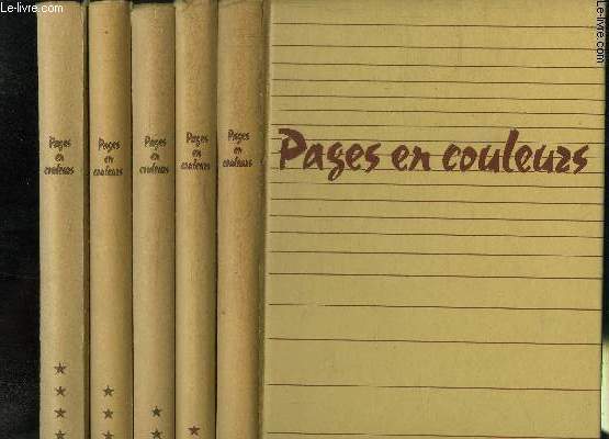 PAGES EN COULEURS POUR TOUS- 5 TOMES EN 5 VOLUMES