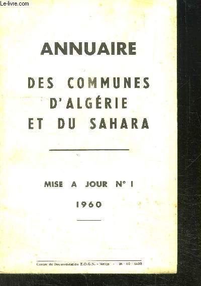 ANNUAIRE DES COMMUNES D ALGERIE ET DU SAHARA- MISE A JOUR N1