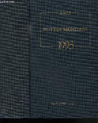 BOTTIN MONDAIN 1903 1993 - TOUT PARIS TOUTE LA FRANCE- ANNUAIRES DES CHATEAUX - ANNUAIRE EHRET