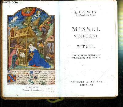 MISSEL VESPERAL ET RITUEL