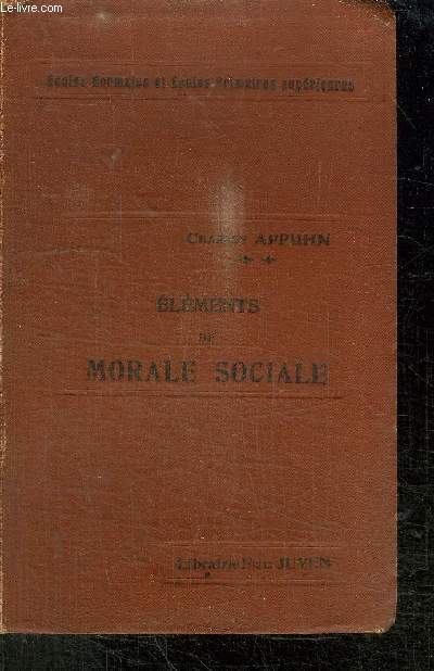 ELEMENTS DE MORALE SOCIALE