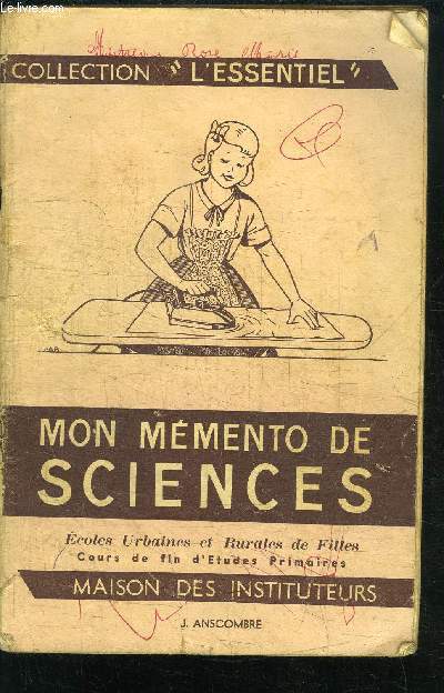 MON MEMENTO DE SCIENCES - COLLECTION 