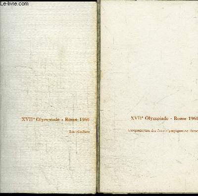 XVIIe OLYMPIADE - ROME 1960 - 3 LIVRETS
