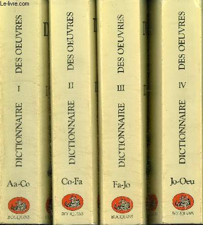 DICTIONNAIRE DES OEUVRES 7 VOLUMES - DE TOUS LES TEMPS ET DE TOUS LES PAYS