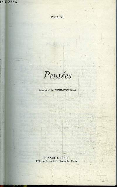 PENSEES