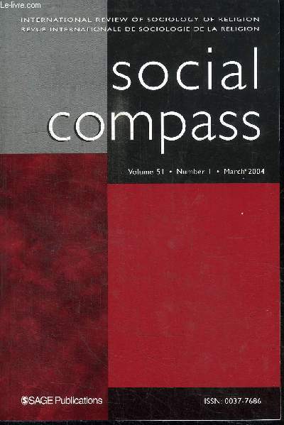 SOCIAL COMPASS VOLUME 51 N1 - Quel sicle pour Social Compass ?