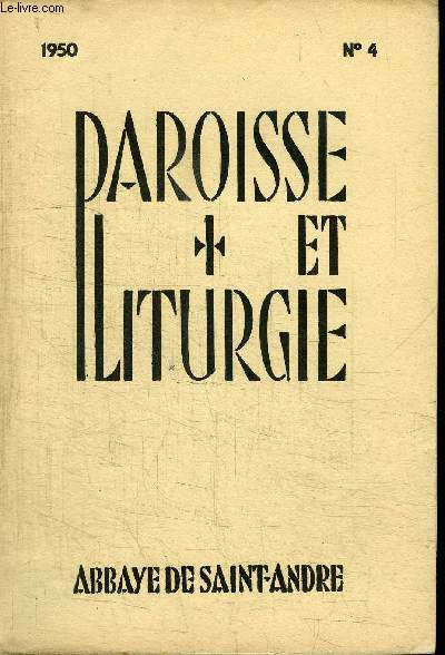 PAROISSE ET LITURGIE N4 - INITIATION A LA MESSE