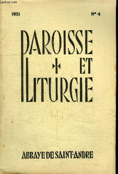 PAROISSE ET LITURGIE N4 - TEMPS APRES LA PENTECOTE