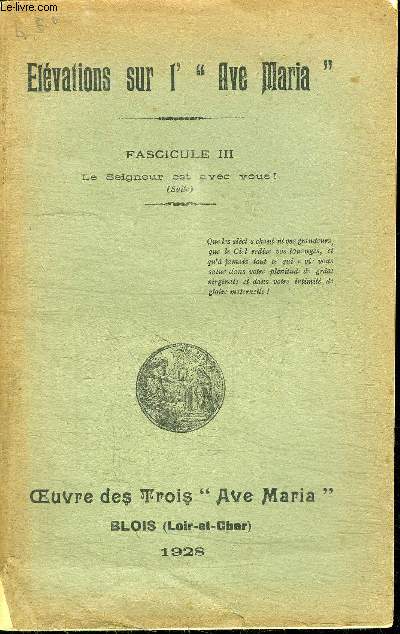 LE SEIGNEUR EST AVEC VOUS ! FASICULE 3