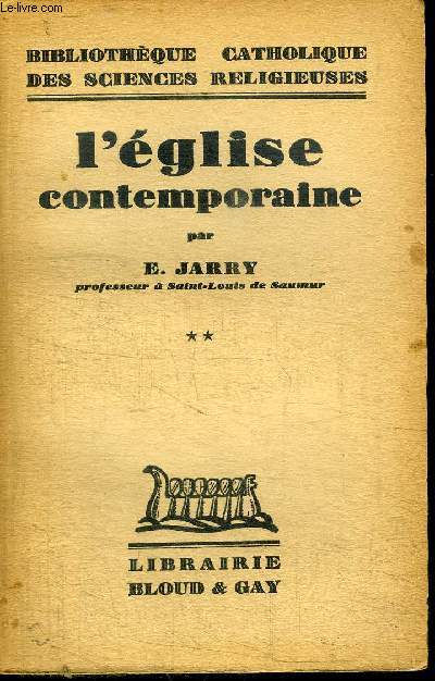 L'EGLISE CONTEMPORAINE TOME 2