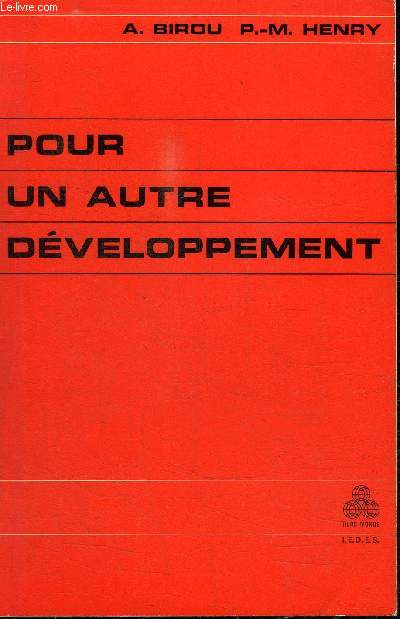 POUR UN AUTRE DEVELOPPEMENT