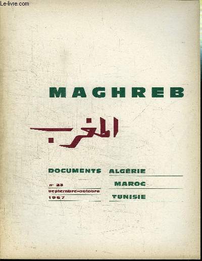 MAGHREB N23 - La situation politique au Maroc, Projet de rforme de l'enseignement en Tunisie, ...