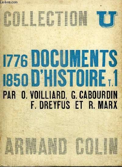 DOCUMENTS D'HISTOIRE TOME 1