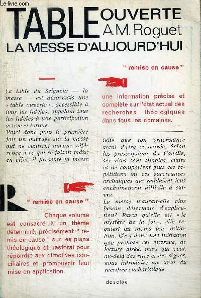 TABLE OUVERTE - LA MESSE D'AUJOURD'HUI
