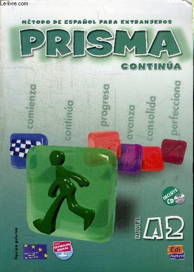 PRISMA : METODO DE ESPANOL PARA EXTRANJEROS - NIVEL A2 - CD INCLUS